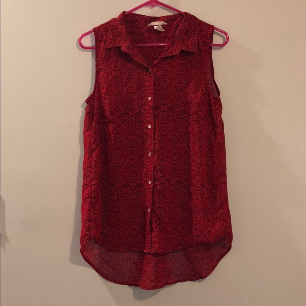 H&M | Red Printed Top